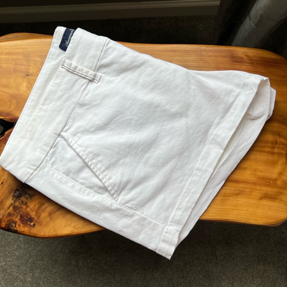 American Eagle Outfitters White High Waist Shorts